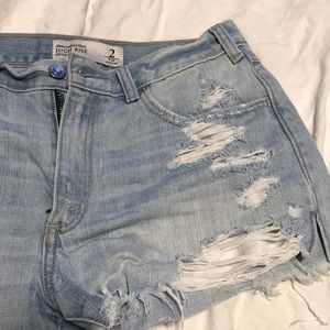 A&F high rise shorts